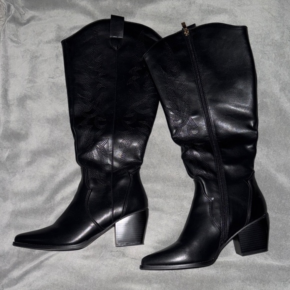 Dream Pairs Shoes - Dream Pairs Black Heeled Boots